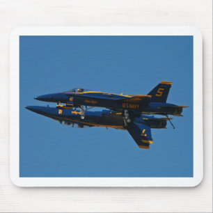 Blue Angels Mirror Afbeelding Formatie Mousepad Muismat