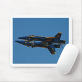 Blue Angels Mirror Afbeelding Formation Mousepad Muismat (Met muis)