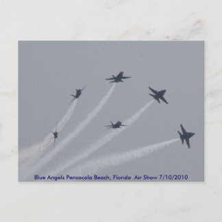 BLUE ANGELS Pensacola Beach, Florida Air Show Briefkaart