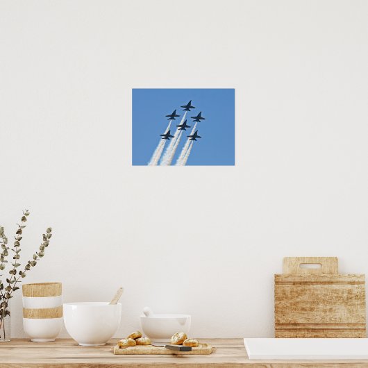 Blue Angels Six Ship Formation Poster (Cuisine)