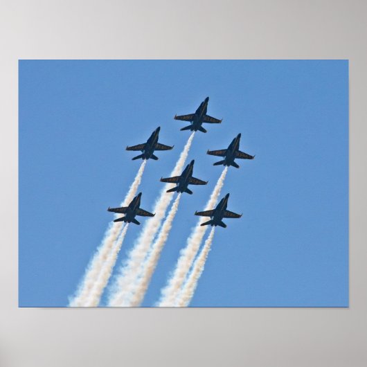 Blue Angels Six Ship Formation Poster (Voorkant)
