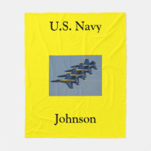 Blue Angels vliegend in formatie US Fleece Blanket