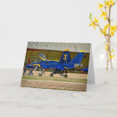 Blue Angels Wenskaart Kaart (Gele Bloem)