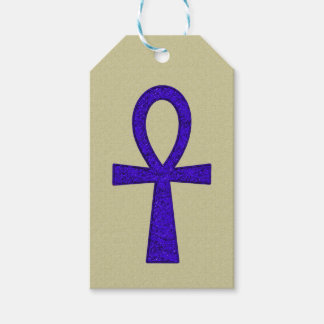 Blue Ankh Gift Label Cadeaulabel