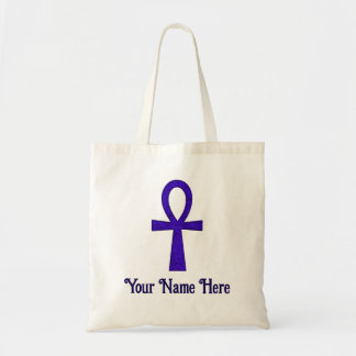 Blue Ankh-Tassen Tote Bag