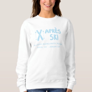 Blue Apres Ski vrijgezellenfeest Sweatshirt