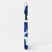 Blue Apricot Tree Feuille iPhone 11 Coque (Dos/Gauche)