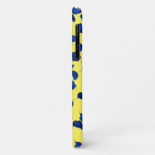 Blue Apricot Tree Feuille iPhone 11 Coque (Dos/Gauche)