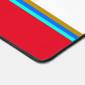 Blue Aqua Brown White Racing Stripes Sur Bright Re (Coin)