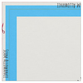 Blue Aqua gepersonaliseerde eenvoudige quilt label Stof