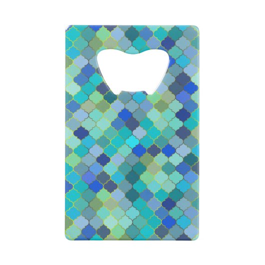 Blue Aqua Moroccan Mosaic (Dos)