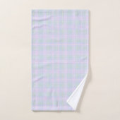 Blue Aqua Praire Plaid (Serviette à main)