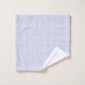 Blue Aqua Praire Plaid (Gant de toilette)