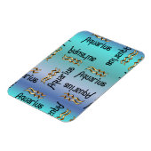 Blue Aquarius, Sign of the Zodiac. Magneet (Linkerzijde)