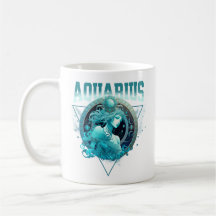 Blue Aquarius Zodiac