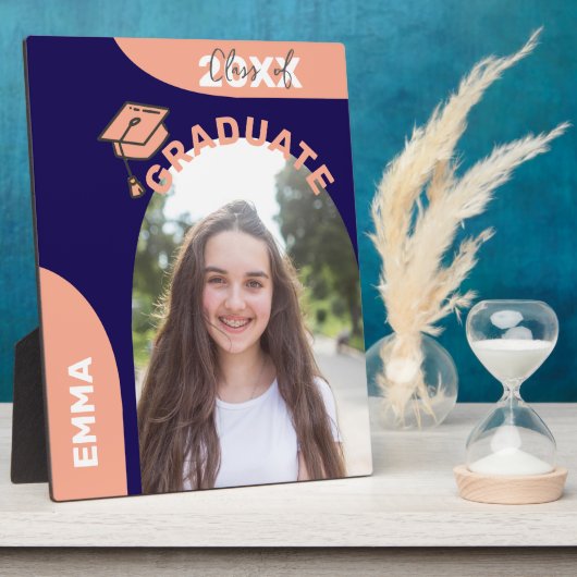 Blue Arch Design 2025 Afstuderen fotoaankondiging Fotoplaat (Zijkant)