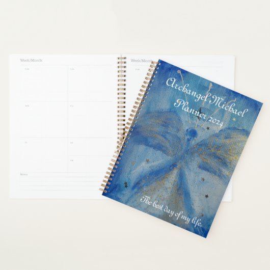 blue archangel Michael planner (Display)