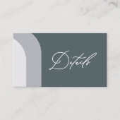 Blue Arches Weddenschap-kaart met details Informatiekaartje (Voorkant)