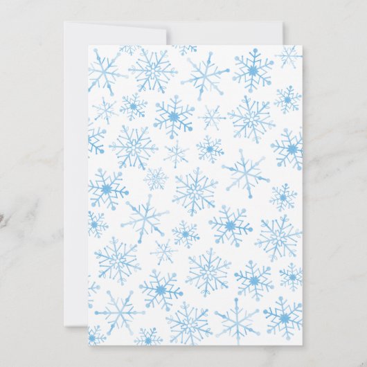 Blue Arctic Animals Birthday Invitation (Dos)