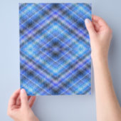 Blue Argyle Bulk Scrapbook Paper Pages Flyer (Hand)