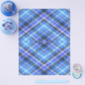 Blue Argyle Bulk Scrapbook Paper Pages Flyer (Enkel)
