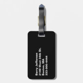 Blue Argyle Custom Bagagelabel (Achterkant verticaal)