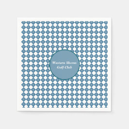 Blue Argyle Golf Pattern Paper Napkin Servet