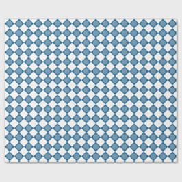 Blue Argyle Golf Pattern Wrapping Paper Cadeaupapier