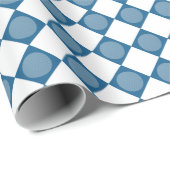 Blue Argyle Golf Pattern Wrapping Paper Cadeaupapier (Rol Hoek)
