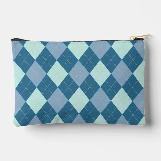 Blue Argyle  Pattern Etui (Achterkant)