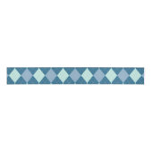 Blue Argyle Pattern Grosgrain Lint (Voorkant)