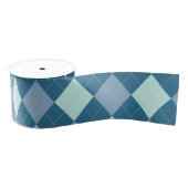 Blue Argyle  Pattern Grosgrain Lint (Spoel)