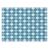Blue Argyle  Pattern Tafelkleed (Voorkant (Horizontaal))