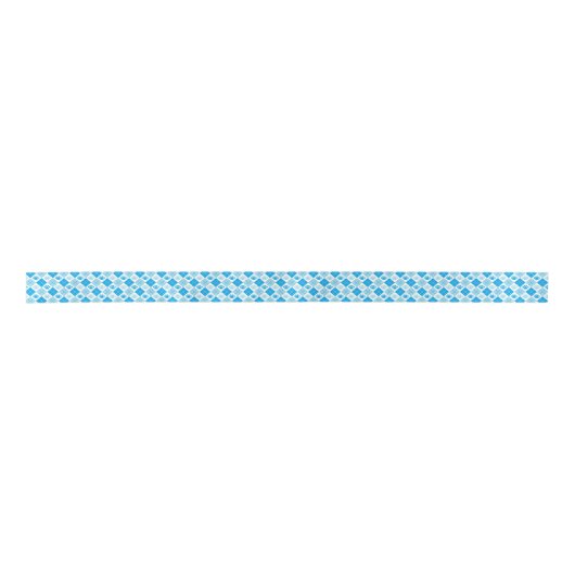 Blue Argyle Paw Print Patroon Lint (Voorkant)