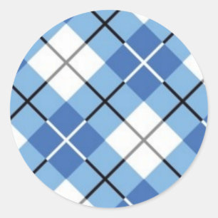 BLUE ARGYLE  STICKERS