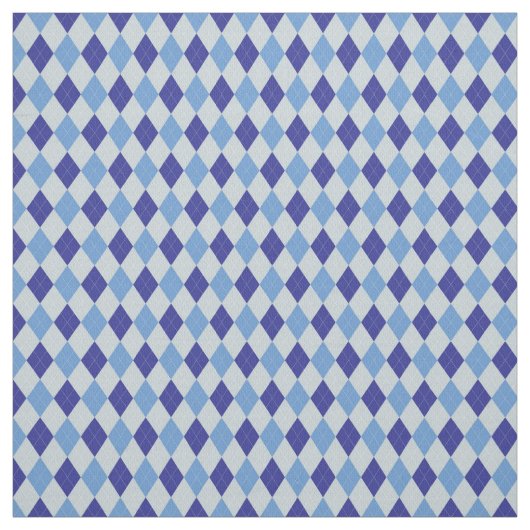 Blue Argyle Stof (Swatch)