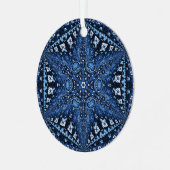 Blue Armeense Star Ornament (Voorkant links)