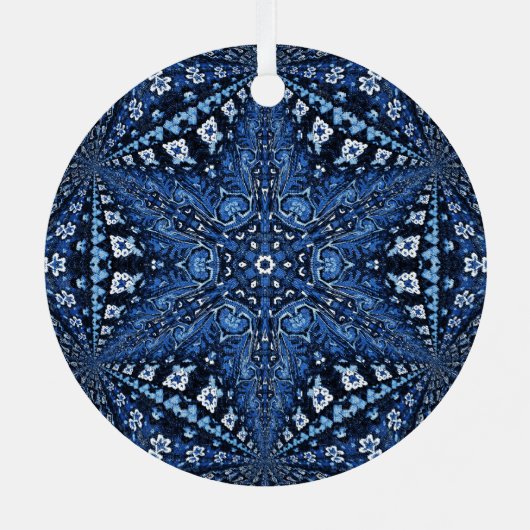 Blue Armeense Star Ornament (Achterkant)