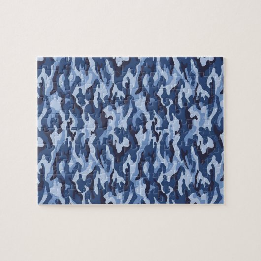 Blue Army Jigzaag Puzzle Daisy Legpuzzel (Horizontaal)