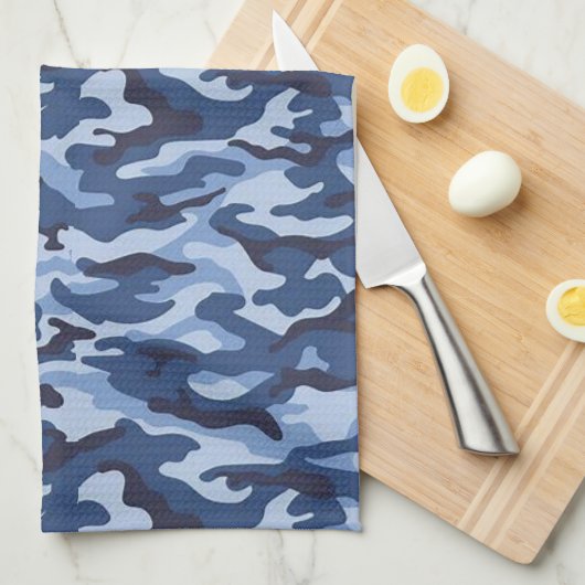 Blue Army Kitchen Hand Towel Theedoek (Quarter Fold)