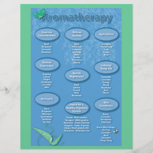 Blue Aromatherapie Chart Flyer