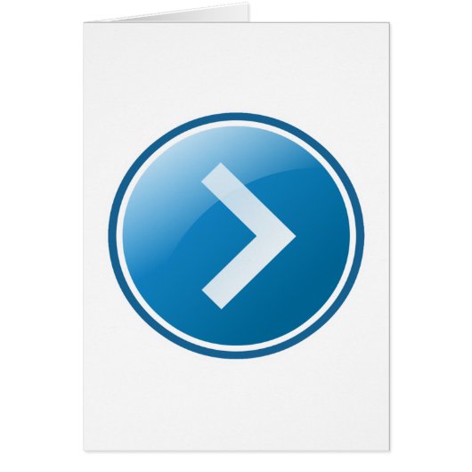 Blue Arrow-Button - rechts (Voorkant)