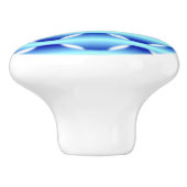 Blue Art Ceramic Pull Keramische Knop (Zijkant)