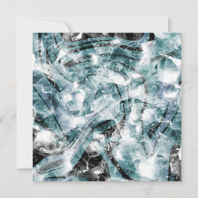 Blue asbtract glass texture (Voorkant)