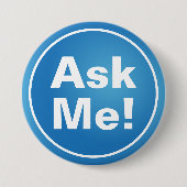 Blue Ask me Text Button (Voorkant)