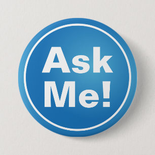 Blue Ask me Text Button