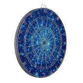 Blue Astral Glitter Dartbord (Voorkant Links)