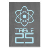 Blue Atomic Chalkboard Table Kaart (Voorkant)
