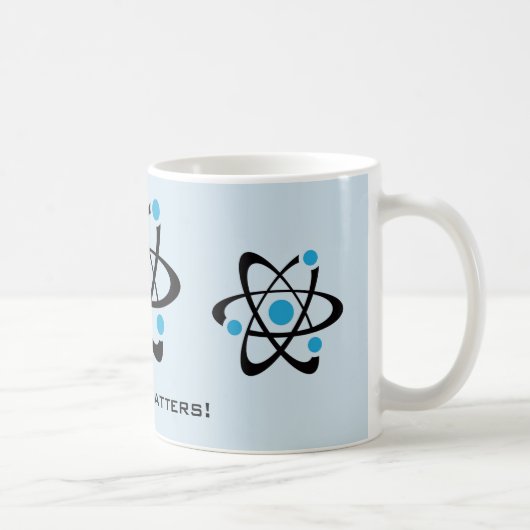 Blue atoms Science Design Mok (Rechts)