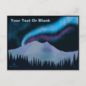 Blue Aurora Briefkaart (Voorkant)